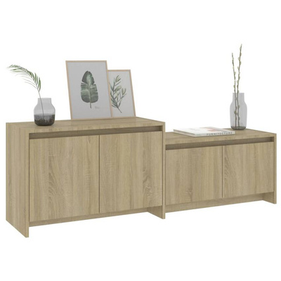 vidaXL Szafka pod TV, dąb sonoma, 146,5x35x50 cm