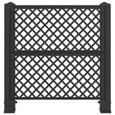 Trellis Na Kosz antracytowy 123 x 47 x 114 cm PP