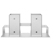 Pomoc w układaniu drewna kominkowego 12 pcs srebrny 34 x 10 x 15 cm