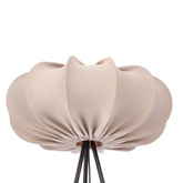 Lampa podłogowa CAFEE’ z abażurem beżowym frappe 52 cm - lampa stojąca w stylu skandynawskim E27