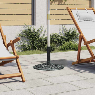 Podstawa pod parasol, zielona, 9 kg, 40 cm, żeliwo