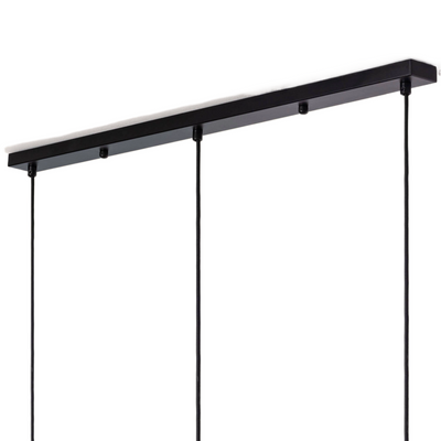 Lampa wisząca 3xGu10 czarna 65cm Abruzzo Stella