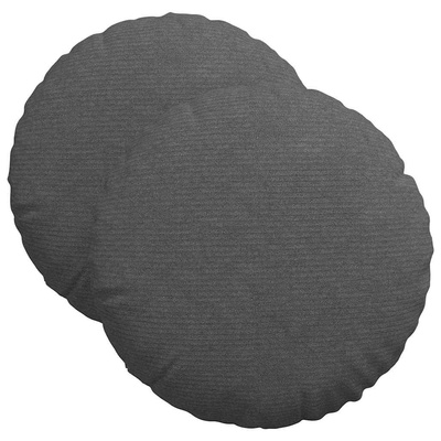 Poduszki na siedziska 2 pcs Ciemnoszary ? 40 cm