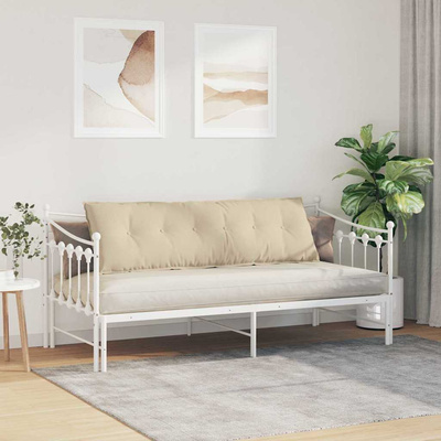 Poduszka na plecy Kremowy 160 x 50 cm Tkanina mikrofibrowa