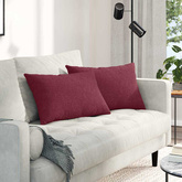 Poduszki na sofę 2 pcs Czerwone wino 60 x 40 cm tkanina