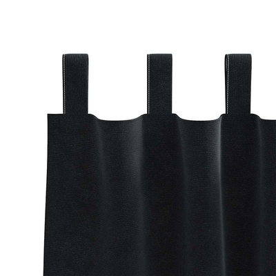 Zasłony zaciemniające 2 pcs Czarny 140 x 260 cm Aksamit