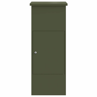 Skrzynka na przesyłki oliwkowy 44,5 x 29 x 110,5 cm Stal