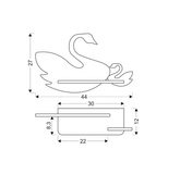 Kinkiet ścienny lampa półka LED 5W SWAN 21-05557