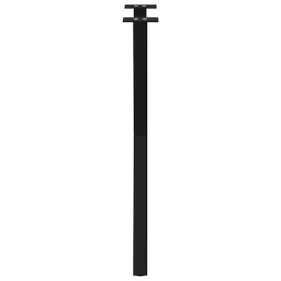 Nogi do stołu jadalnego w kształcie litery X 2 szt. Czarne 57x(72-73) cm Stal
