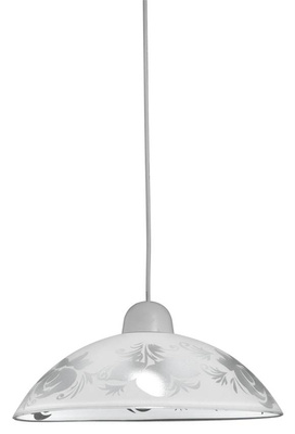 Lampa wisząca Beris szklana pojedyncza z kloszem do kuchni E27