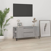 Szafka pod TV, szary dąb sonoma, 102x44,5x50 cm vidaXL