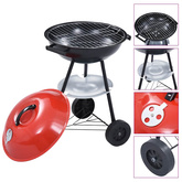 Przenośny grill węglowy XXL, z kółkami, 44 cm