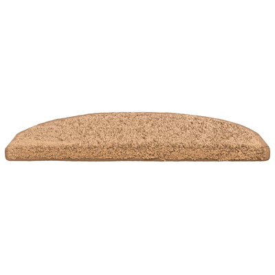 Samoprzylepne maty na schody 15 pcs Beżowy 80 x 24,5 x 3,5 cm