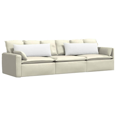 Poduszki na sofę 2 pcs Biały 120 x 40 cm tkanina