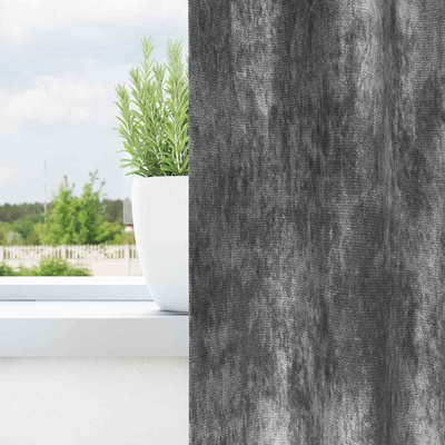 Zasłony z weluru z zasłonami 2 pcs Szary 245 x 140 cm Aksamit