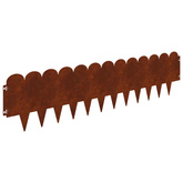 Krawężnik do trawnika 30 szt. 103 x 25 cm Stal Rdzawy