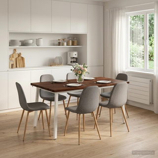 Kwadratowy stół do jedzenia 160 x 80 x 75 cm Lite Drewno Akacji