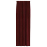 Zasłony zaciemniające 2 pcs Czerwone wino 140 x 225 cm Aksamit