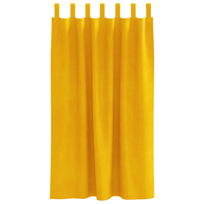 Zasłony zaciemniające 2 pcs Musztardowy Żółty 140 x 175 cm