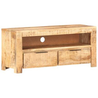 vidaXL Szafka pod TV, 90x30x40 cm, lite, surowe drewno mango