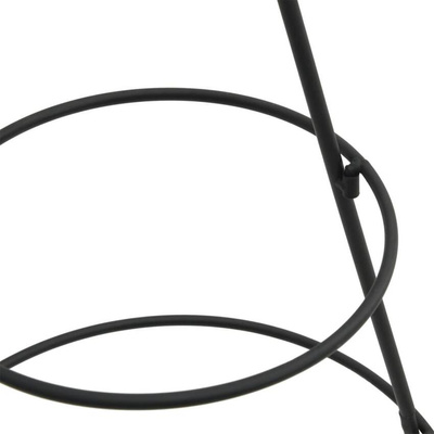 Metalowa choinka świąteczna, do dekoracji, czarna, 125 cm vidaXL