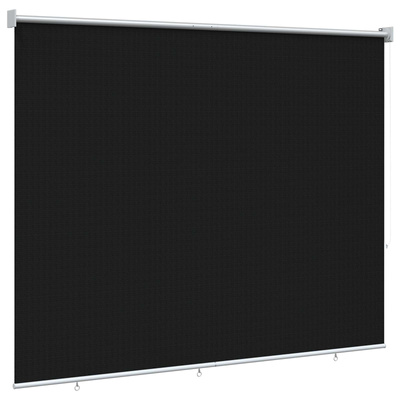 Roleta zewnętrzna 90% blokada UV Czarny 200 x 140 cm HDPE