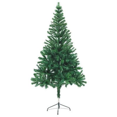 vidaXL Sztuczna choinka z lampkami i bombkami, 150 cm, 380 gałązek wariant 5