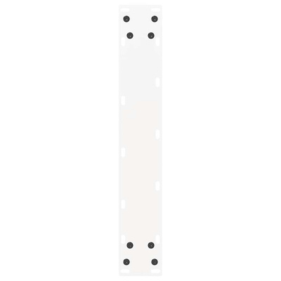 Nogi do stołu barowego w kształcie litery U 2 szt. Białe 40x(90-91) cm Stal