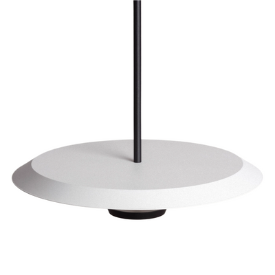 Lampa Wisząca okrągła Biało-czarna ?40cm 10W Abruzzo Rotonde