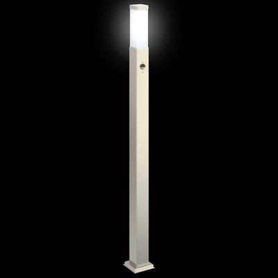 Lampy słupkowe z czujnikiem 3 szt. 110 cm Stal nierdzewna IP44
