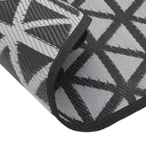 vidaXL Dywan na zewnątrz, czarny, Ø120 cm, PP