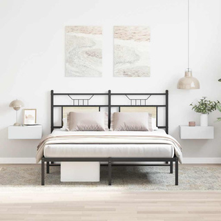 Wiszące szafki nocne, 2 szt., białe, 40x30x15 cm