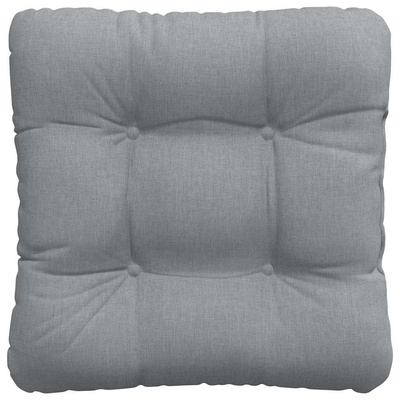Poduszki na siedziska 4 pcs Jasnoszary 40 x 40 x 12 cm tkanina