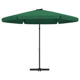 Parasol ogrodowy na stalowym słupku, 300 cm, zielony