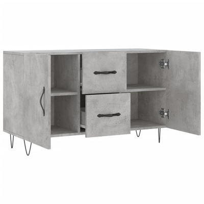 vidaXL Komoda, szarość betonu, 100x36x60 cm, materiał drewnopochodny model standard