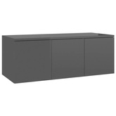 vidaXL Szafka pod TV, szara, wysoki połysk, 80x34x30 cm