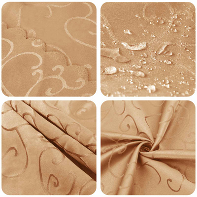 Obrus stołowy Okrągły Beżowy Ø 140 cm