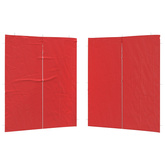 Ściana boczna namiotu na imprezy 2 pcs czerwony 200 x 195 cm