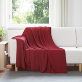Koce narzutowe 24 pcs Bordeaux Czerwony 200 x 150 cm Polar