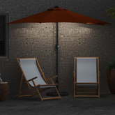 Parasolka ogrodowa terakota 294 x 150 x 224 cm Poliester i Stal