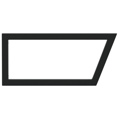 Wsporniki do półki pod umywalkę, 2 szt., czarne, trapezowe