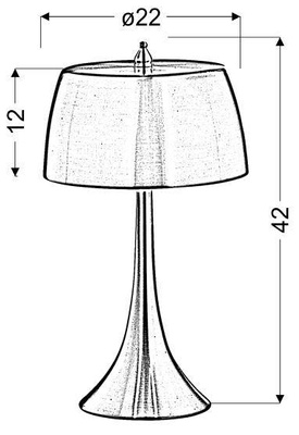 Lampa Stołowa Gabinetowa Candellux Oxford 41-25173 E14 Złoty / Dotykowa/