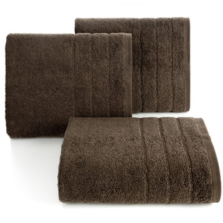 Ręcznik Dali ciemnobrązowy 70x140