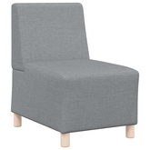 Modułowa sofa bez podłokietników 3 szt. Jasnoszary tkanina