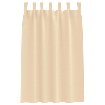 Firany blackout z kółkami 2 pcs Kremowy 175 x 140 cm Poliester