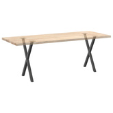 Nogi do stołu jadalnego w kształcie litery X 2 szt. Antracyt 50x(72-73) cm Stal