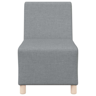 Modułowa sofa bez podłokietników 3 szt. Jasnoszary tkanina