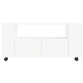 vidaXL Szafka pod TV, biała, 102x34,5x43 cm, materiał drewnopochodny