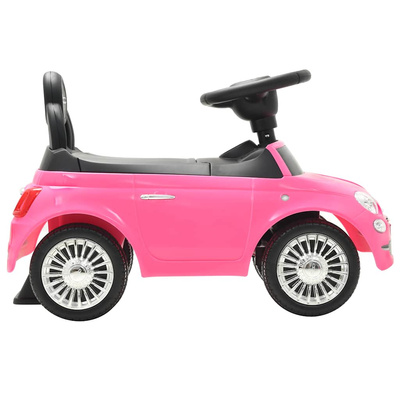 Samochód jeździk Fiat 500, różowy