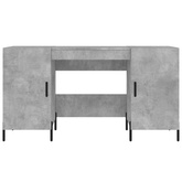 vidaXL Biurko, szarość betonu, 140x50x75 cm, materiał drewnopochodny wariant 8